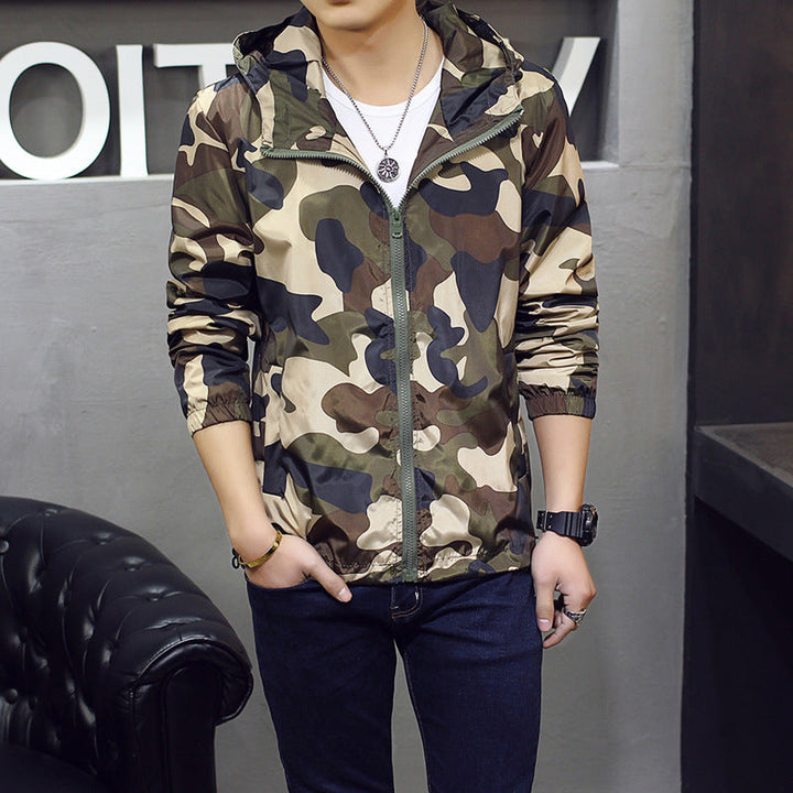 Elevate Your Style with the Men's Slim Camouflage Jacket