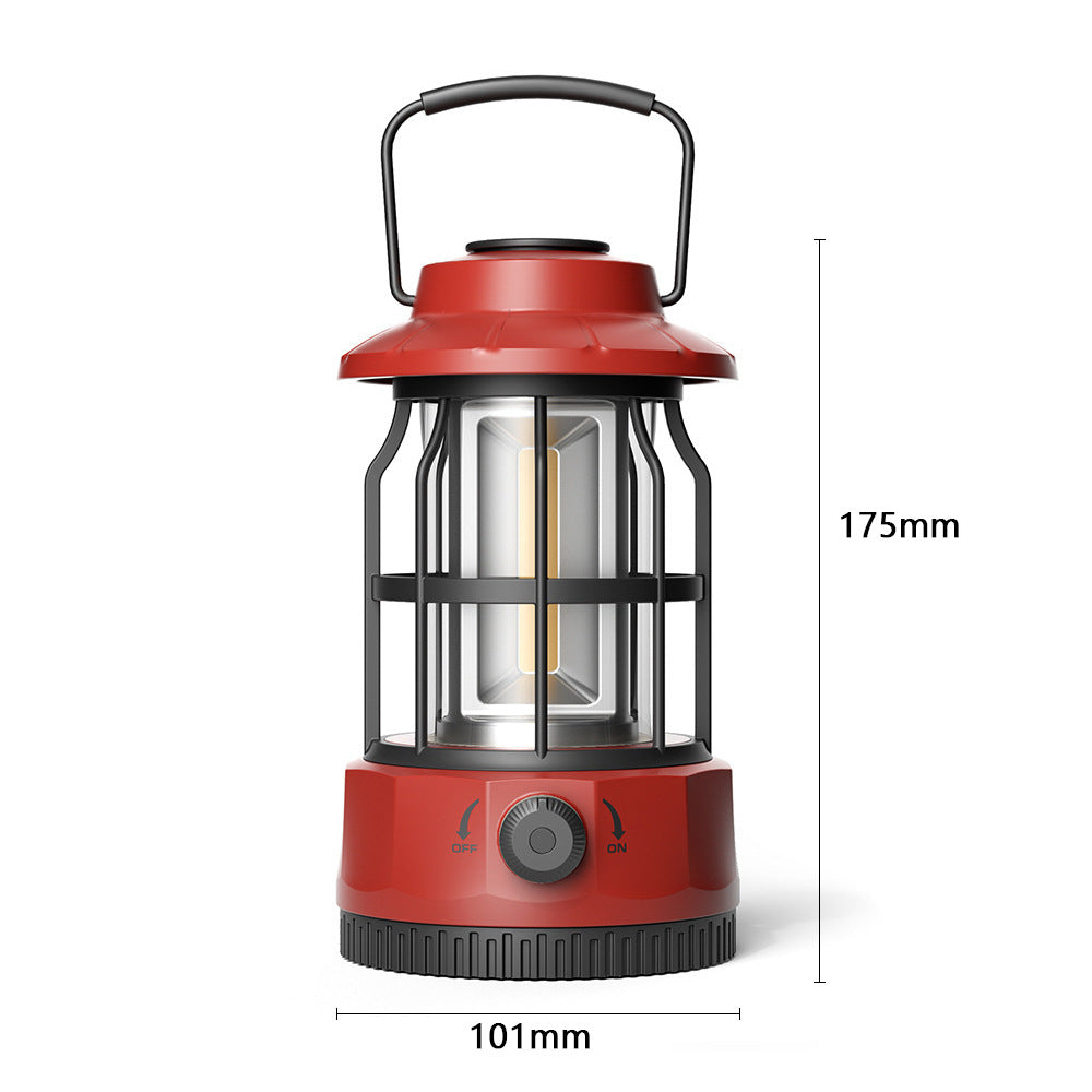 COB Portable Retro Outdoor Camping Lantern