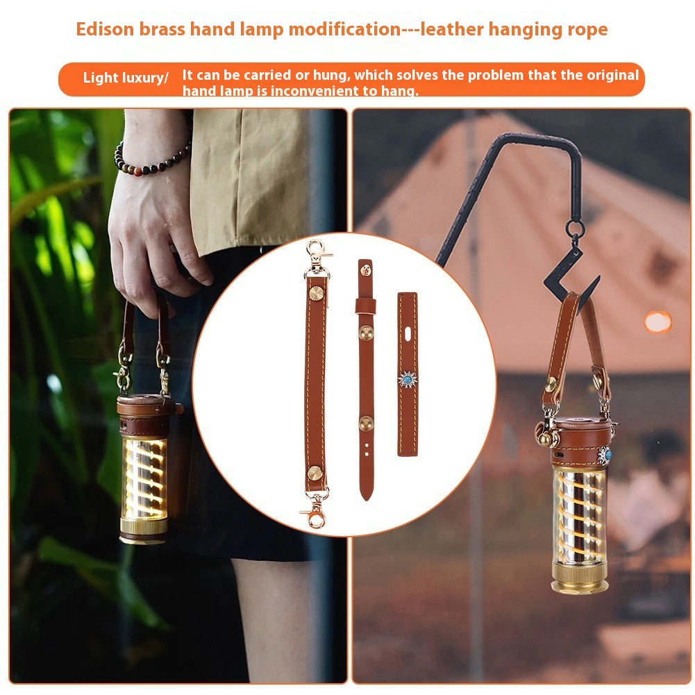 Beibang Edison 3-Piece Camping Lantern Set with Leather Rope