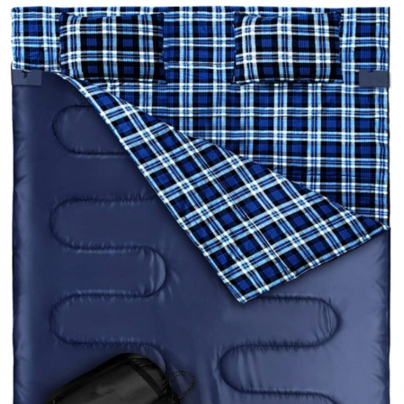 Thickened Flannel Outdoor Camping Sleeping Bag