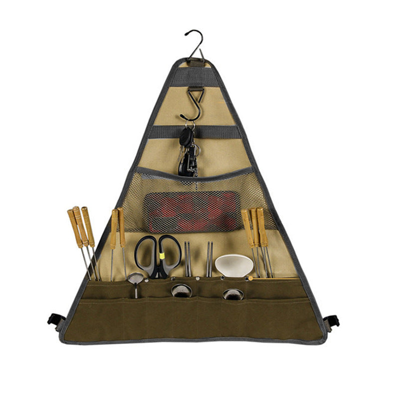 Foldable Outdoor Camping Tableware Set with Bag