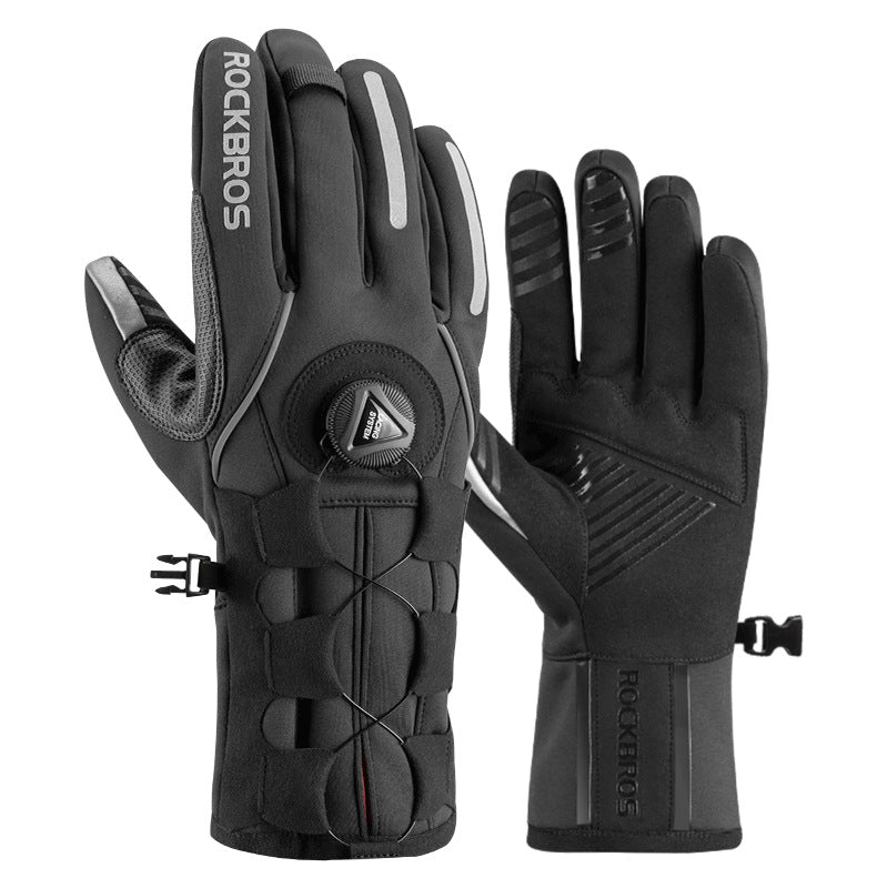 Men's Long-Finger Riding Gloves for Warmth