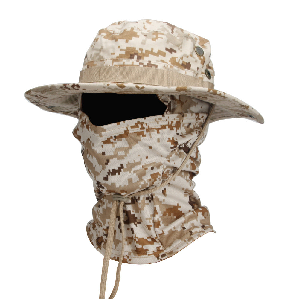 Camouflage Boonie Hat Breathable Sun Protection Outdoor Summer Cap