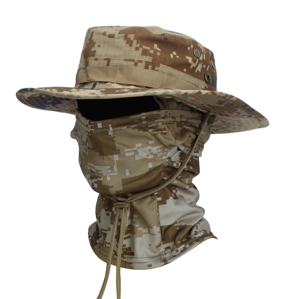 Camouflage Boonie Hat Breathable Sun Protection Outdoor Summer Cap