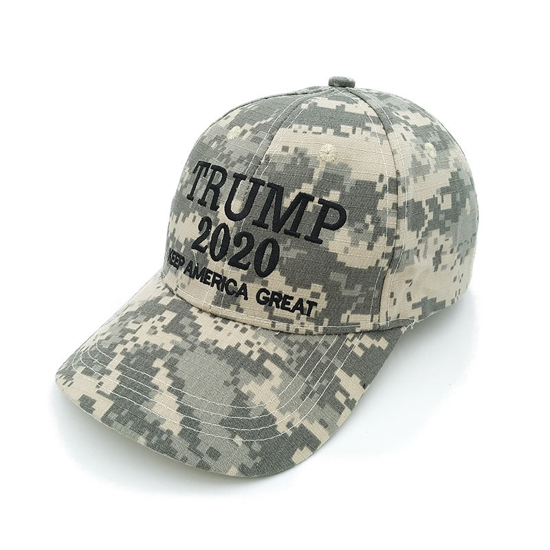 Embroidered Cotton Camouflage Baseball Cap Adjustable Outdoor Hat