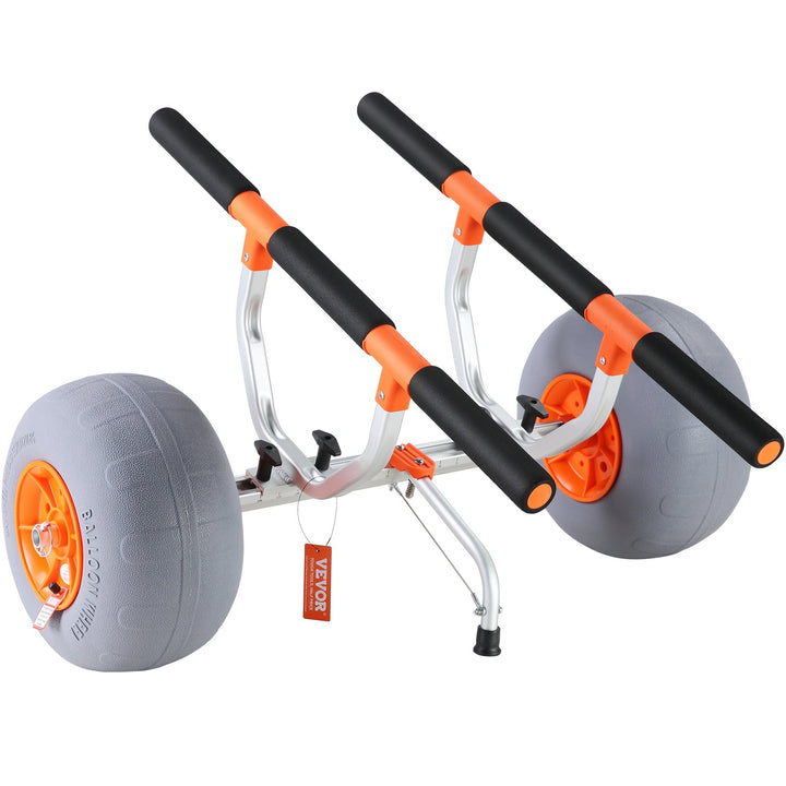 Heavy Duty Foldable Kayak Cart Adjustable Canoe Trolley 350Lb