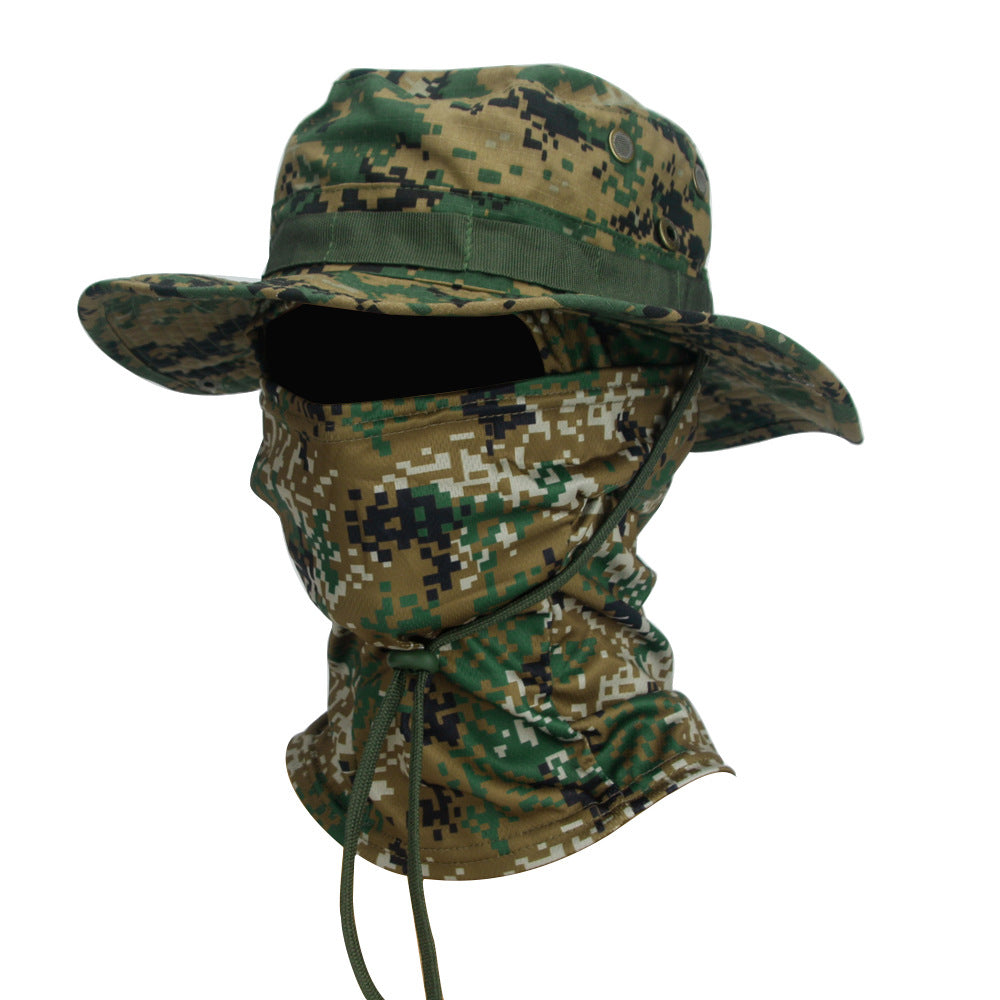 Camouflage Boonie Hat Breathable Sun Protection Outdoor Summer Cap
