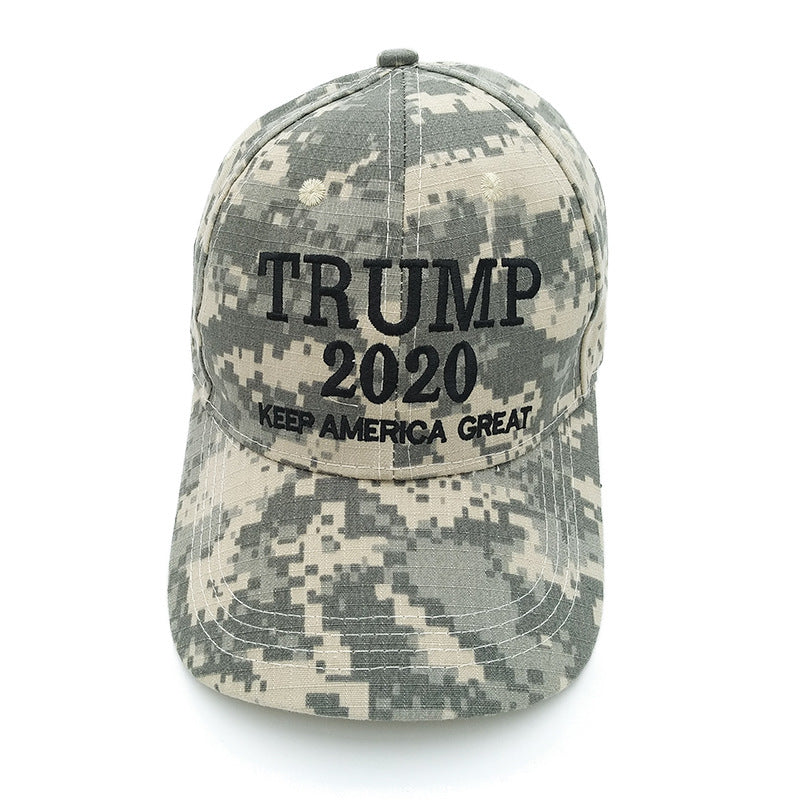 Embroidered Cotton Camouflage Baseball Cap Adjustable Outdoor Hat