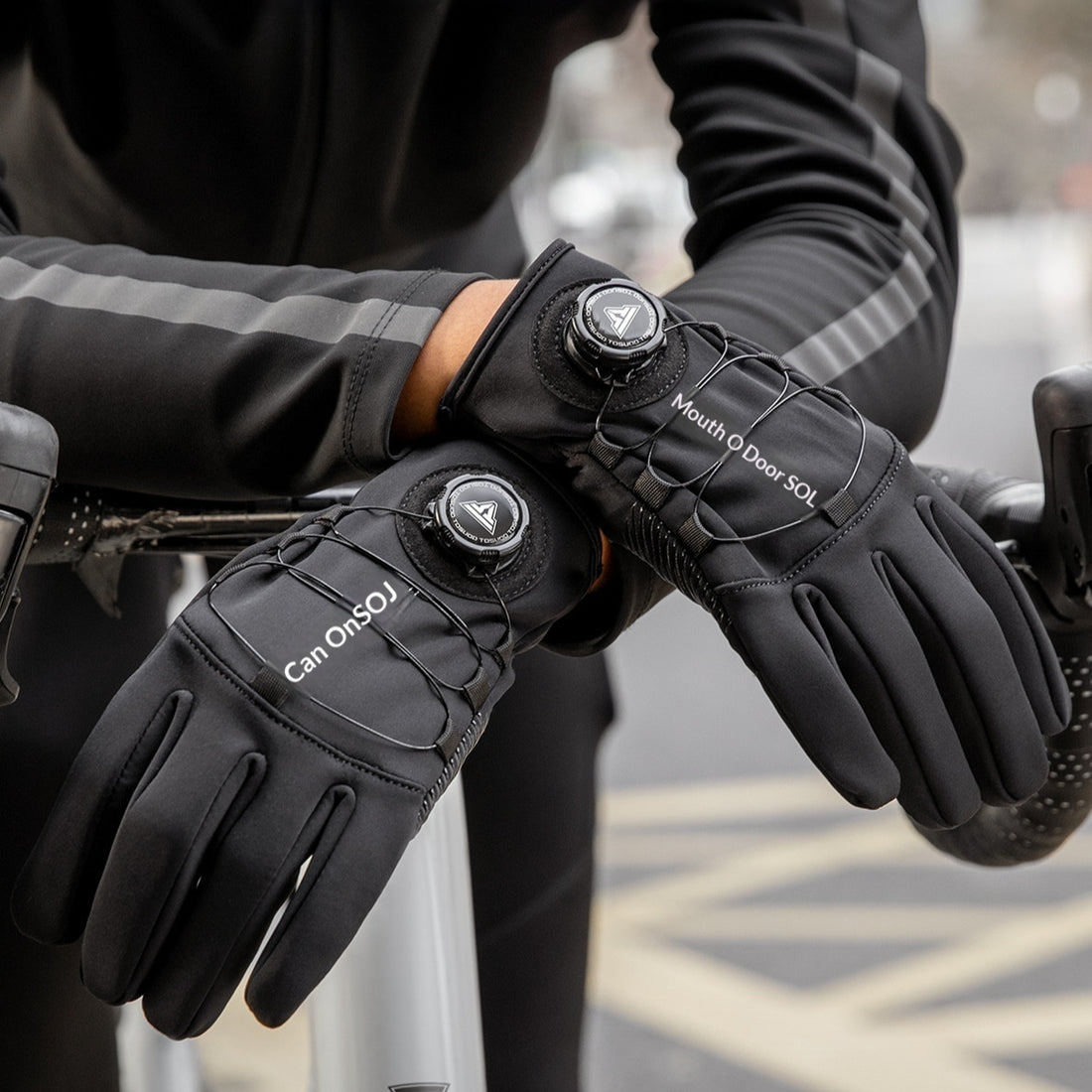 Warm Windproof Long-Finger Cycling Gloves