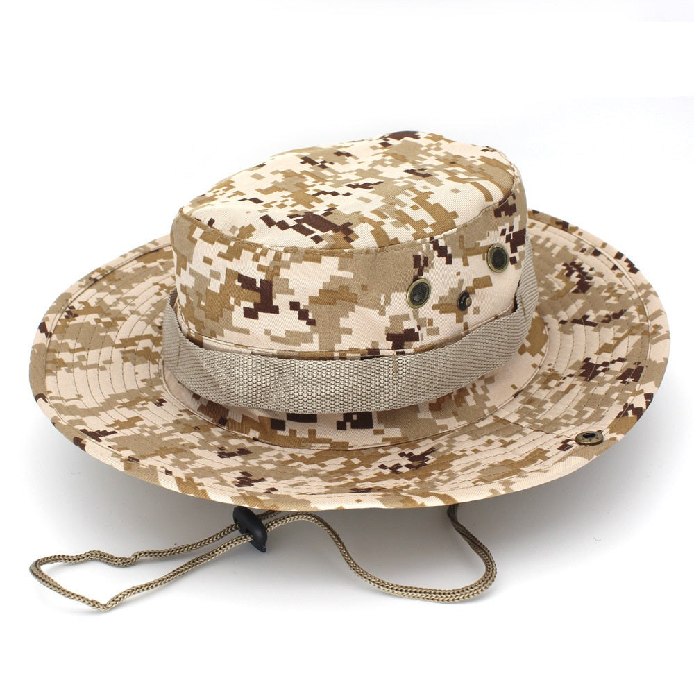 Leisure Jungle Round Hat Mountaineering Fishing Camouflage Penny Hat
