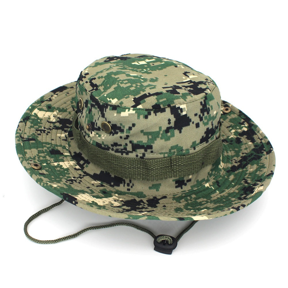 Leisure Jungle Round Hat Mountaineering Fishing Camouflage Penny Hat