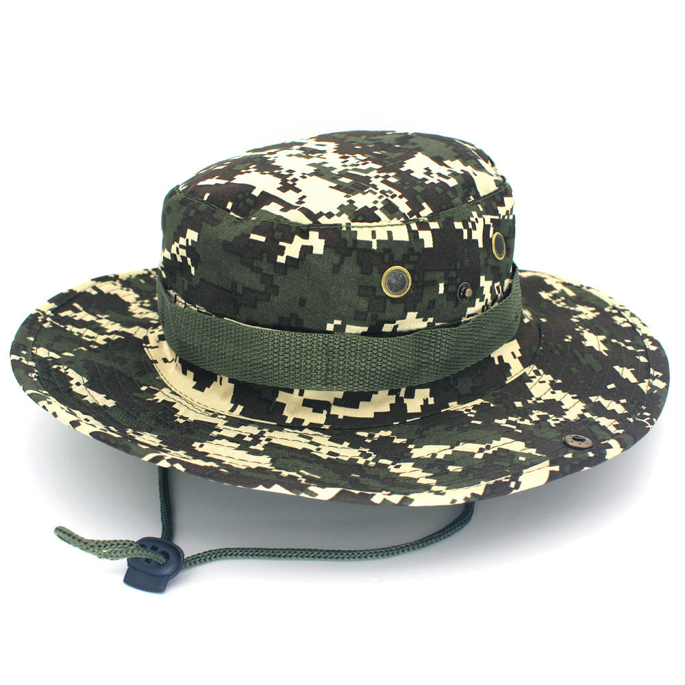 Leisure Jungle Round Hat Mountaineering Fishing Camouflage Penny Hat