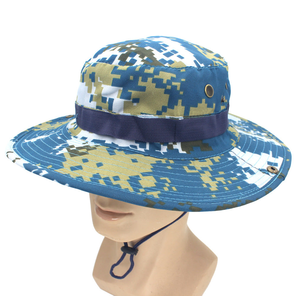 Leisure Jungle Round Hat Mountaineering Fishing Camouflage Penny Hat