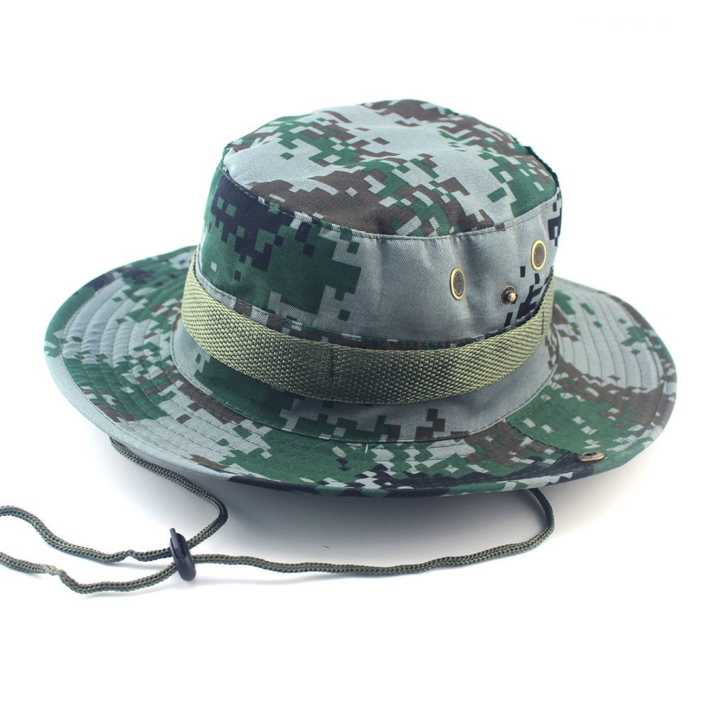 Leisure Jungle Round Hat Mountaineering Fishing Camouflage Penny Hat