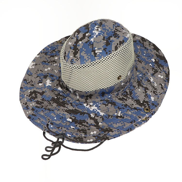 Outdoor Digital Camouflage Wide Brim Fisherman Sun Hat