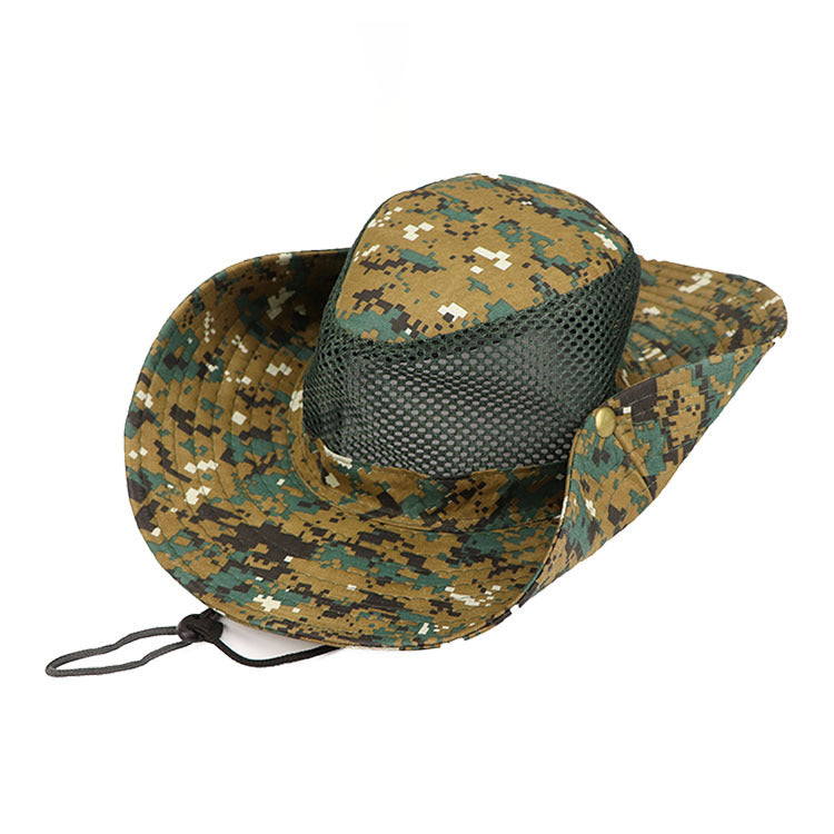 Outdoor Digital Camouflage Wide Brim Fisherman Sun Hat