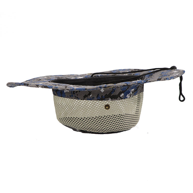 Outdoor Digital Camouflage Wide Brim Fisherman Sun Hat