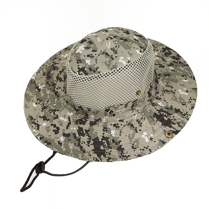 Outdoor Digital Camouflage Wide Brim Fisherman Sun Hat