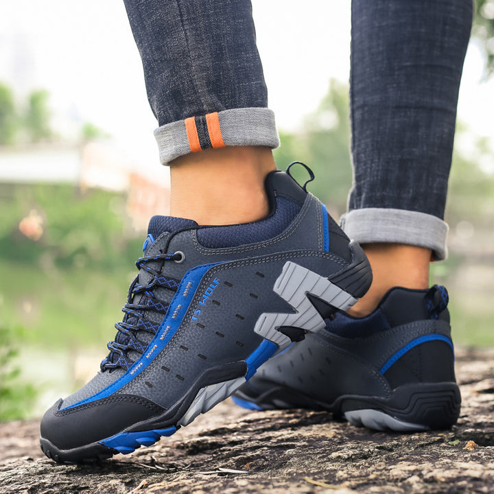 Unisex Outdoor Leather Non-Slip Hiking Shoes
