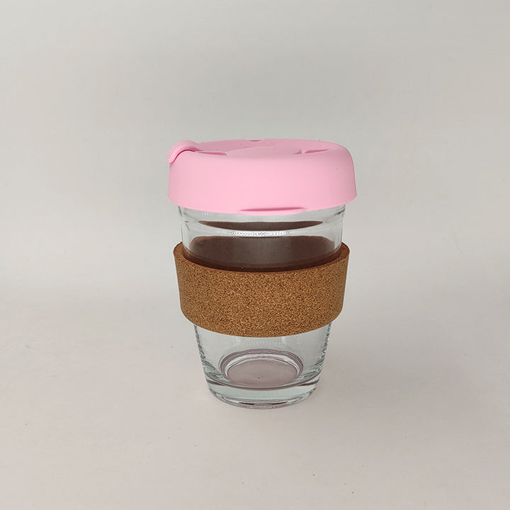 High Borosilicate Glass Coffee Cup Silicone Handle Drinkware