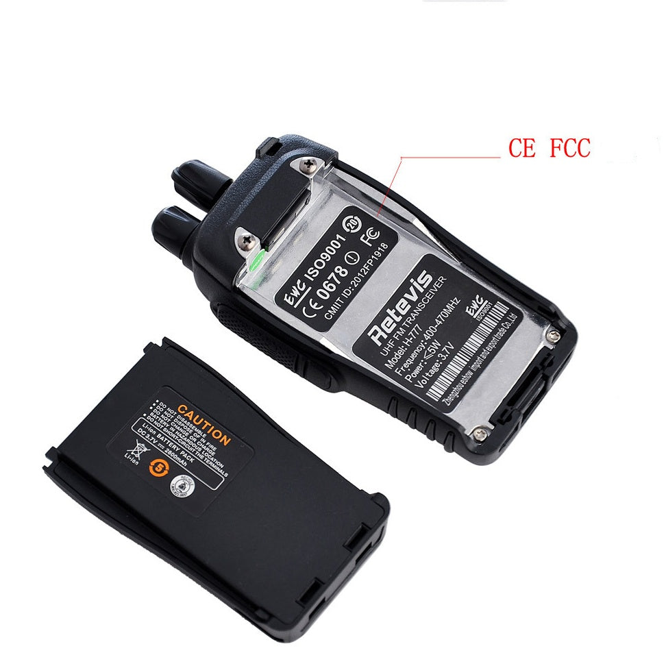 Civilian Portable Two Way Radio Walkie Talkie Device