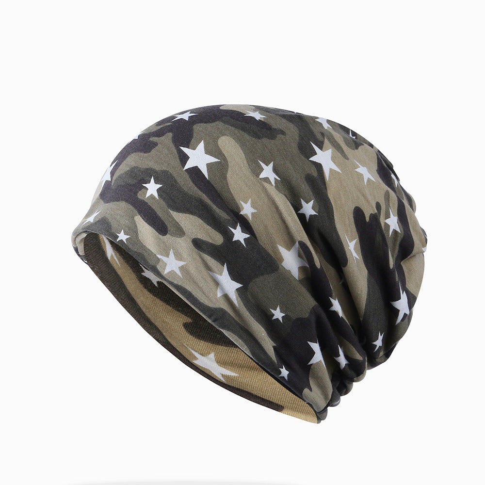 Spring Summer Cotton Camouflage Pullover Hat Lightweight Outdoor Cap