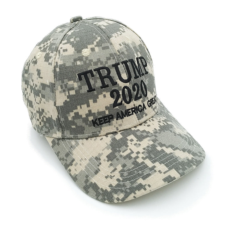 Embroidered Cotton Camouflage Baseball Cap Adjustable Outdoor Hat