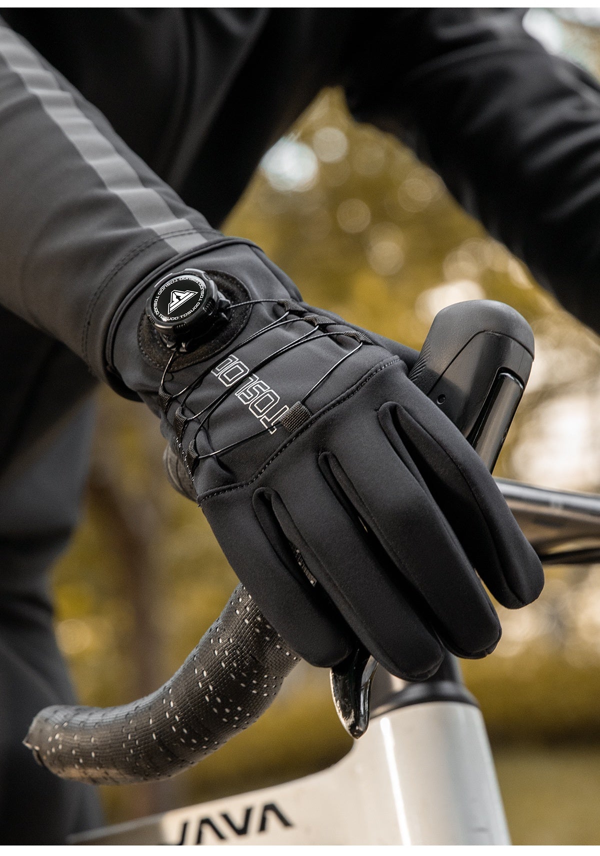 Warm Windproof Long-Finger Cycling Gloves