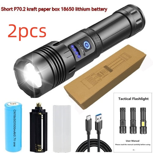 Rechargeable High-Power Outdoor Emergency Flashlight