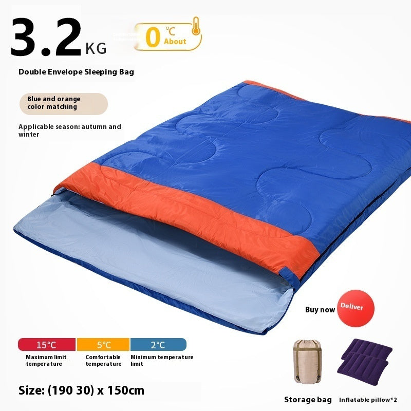 Thickened Double Outdoor Camping Sleeping Bag