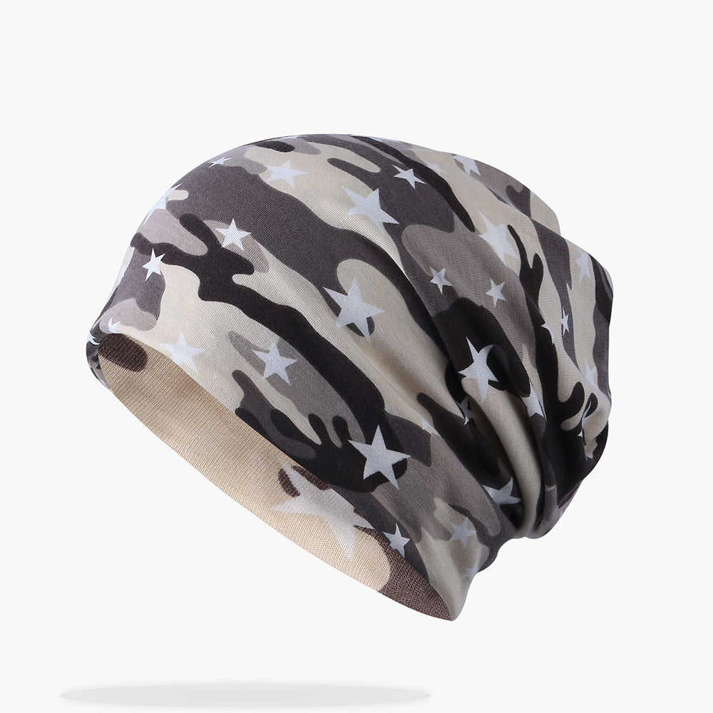 Spring Summer Cotton Camouflage Pullover Hat Lightweight Outdoor Cap