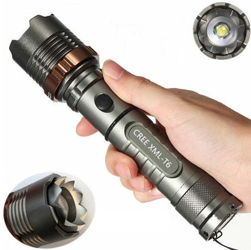 CREE T6 Zoom Rechargeable Flashlight