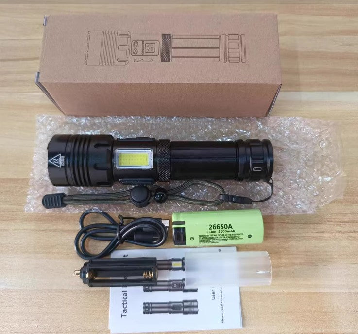 Rechargeable High-Power Outdoor Emergency Flashlight