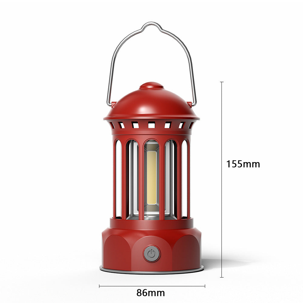 COB Portable Retro Outdoor Camping Lantern