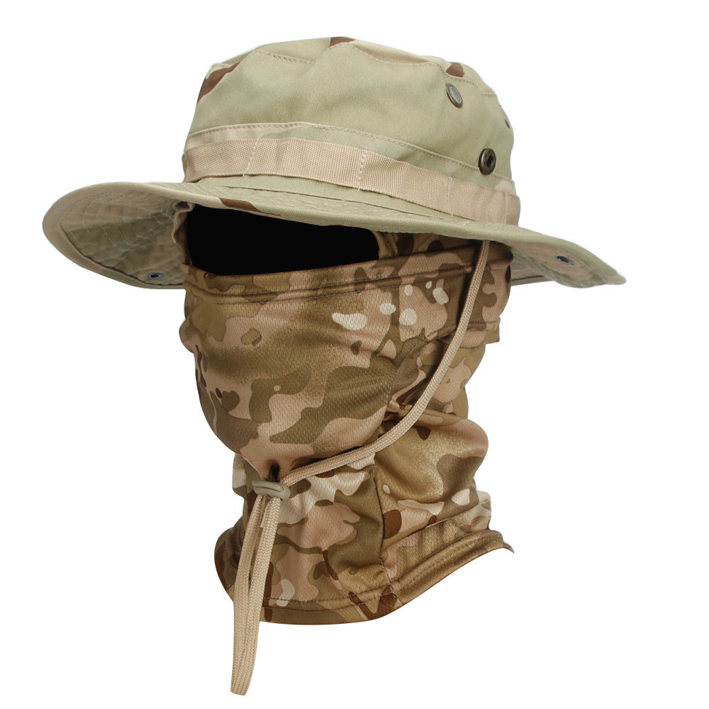 Camouflage Boonie Hat Breathable Sun Protection Outdoor Summer Cap