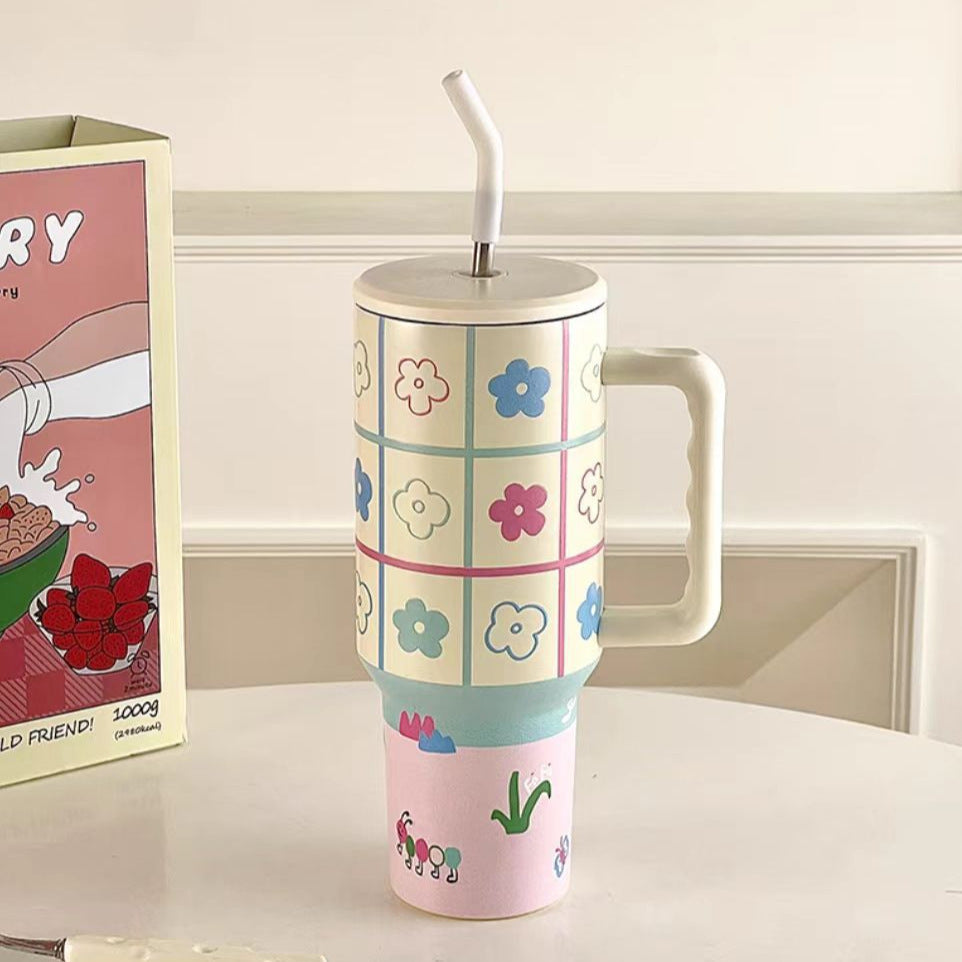 Ton Large Ice Cup Straw Insulated Mug