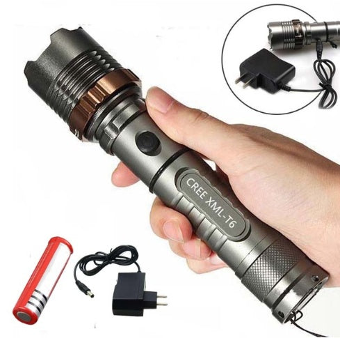 CREE T6 Zoom Rechargeable Flashlight