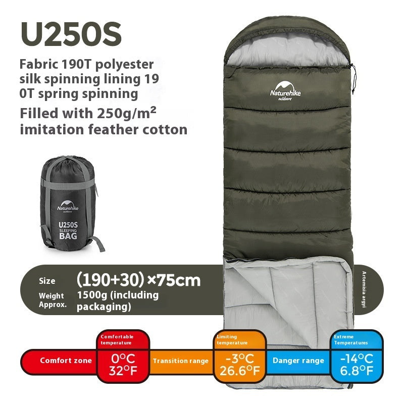 Naturehike Hooded Double Sleeping Bag – Cold-Proof