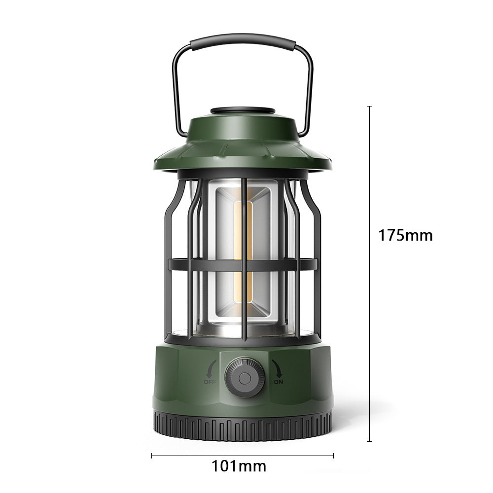 COB Portable Retro Outdoor Camping Lantern