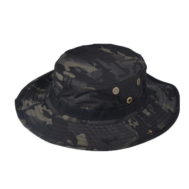 Outdoor Leisure Camouflage Round Hat Sun Protection Cap