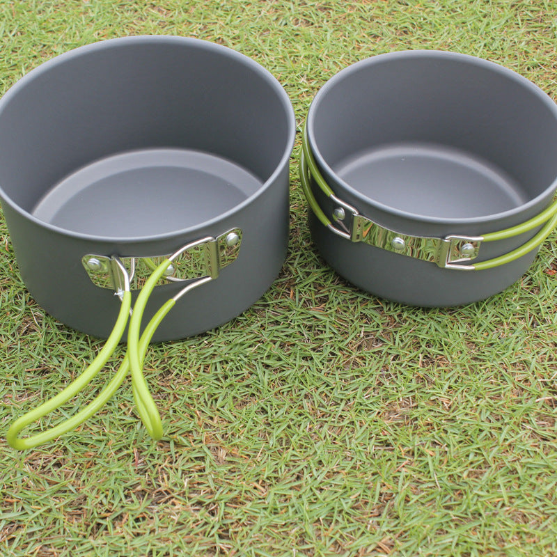 Portable Non-Stick Camping Cookware Set for 2-3