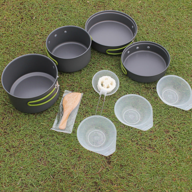 Portable Non-Stick Camping Cookware Set for 2-3