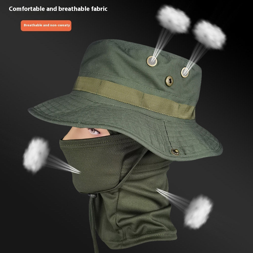 Camouflage Boonie Hat Breathable Sun Protection Outdoor Summer Cap