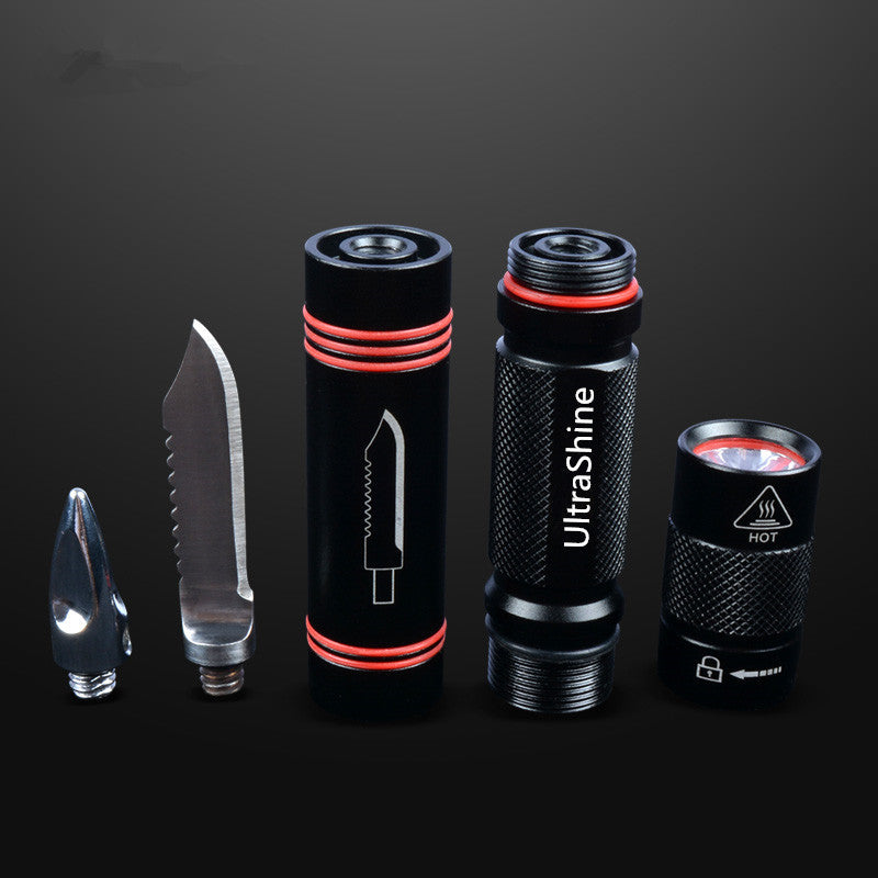 Q5 Outdoor Strong Flashlight With Safety Hammer