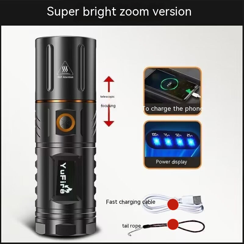 Long-Range Rechargeable Outdoor Spotlight