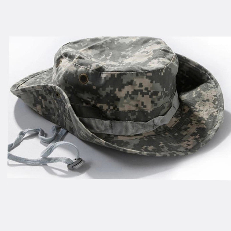 Battle Camouflage Boonie Fisherman Hat Outdoor Sun Protection Cap
