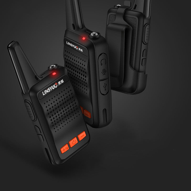 Mini Portable Two Way Radio Walkie Talkie Device