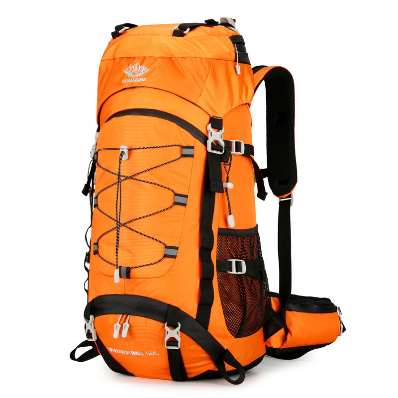 60L Large-Capacity Outdoor Hiking Backpack