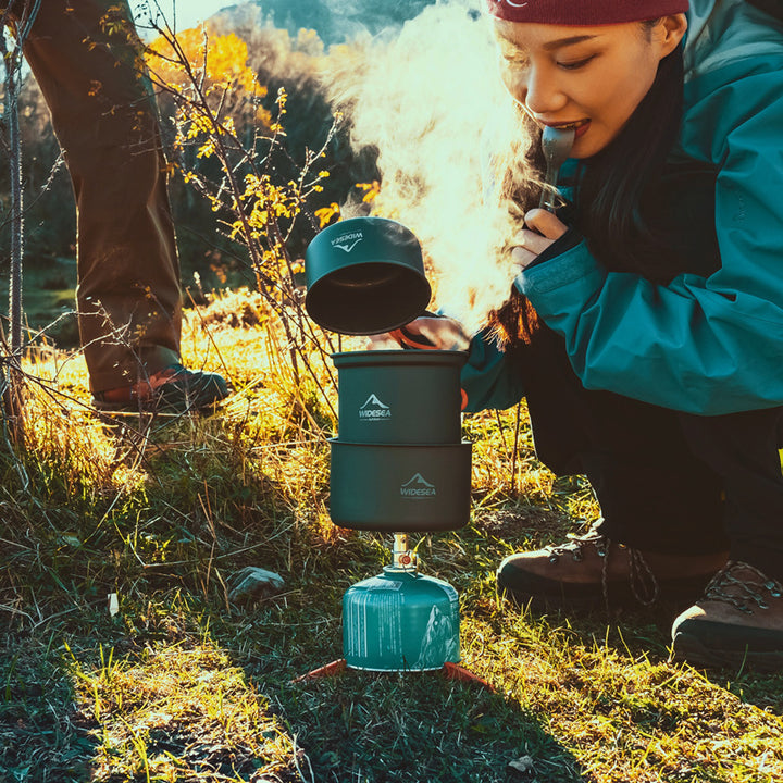 Widesea Outdoor Heat-Collecting Camping Cookware Set