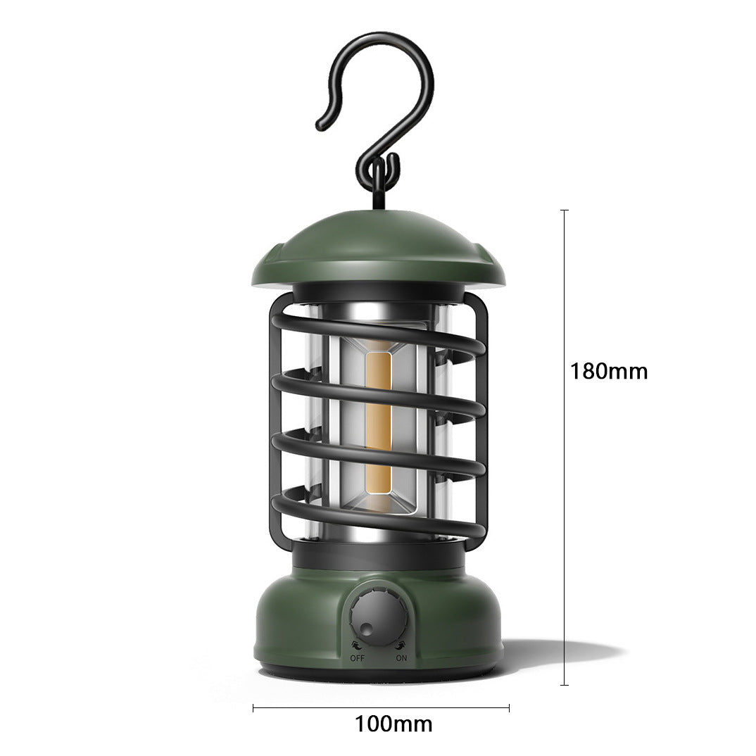 COB Portable Retro Outdoor Camping Lantern